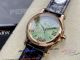 replica YF Factory Chopard Happy Sport diamond green face rose gold black strap watch (3)_th.jpg